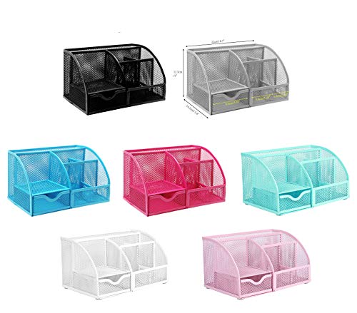 Exerz Organizador de Escritorio/Lapiceros para Escritorio/Escritorio ordenado/Titular de la Pluma/Portalápices/Sistema de Escritorio/Organizador de Oficina (Rosa Claro)