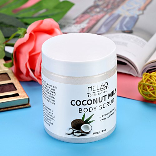 Exfoliante corporal de leche de coco Sal de baño exfoliante