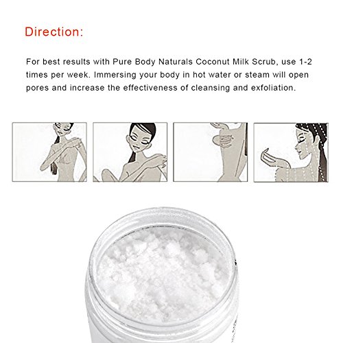 Exfoliante corporal de leche de coco Sal de baño exfoliante