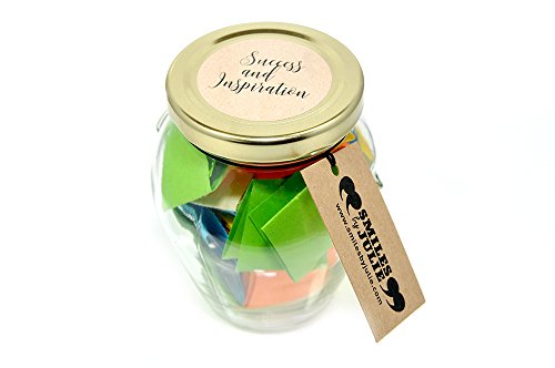 Éxito e inspiración en un bote,un mes de citas profundas y motivadoras en un nuevo estilo, bote de cristal italiano Orcio, 314 mlIdeal para regalo.31 citas para mostrar a tus amigos y familia cuánto los valoras y crees en ellos.Con citas en inglés como "B