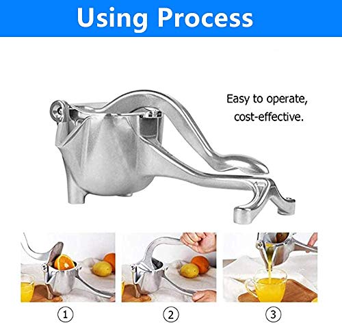 Exprimidores manuales,Exprimidor de Frutas de Heavy Duty Aluminium,Alta Calidad Juicer de fruta,Exprimidor Manual de Cítricos, Extractor de Exprimidor de Frutas Para Naranjas/Sandía/Limón/Manzana