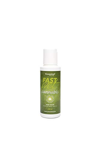 Extasialand Fastwet Cannabis gel lubricante 100 ml lubricante a base de agua con Sativa aceite de semilla de cáñamo water based lube