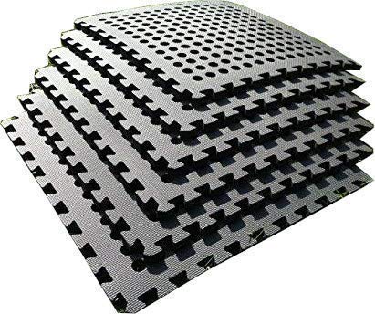 Exterior Espuma de Eva Tierra Alfombra Azulejos - Conectados - Pack 6 24sq Pies - Camping Caravana Tienda Juguetes Cama Elástica Piscina Spa