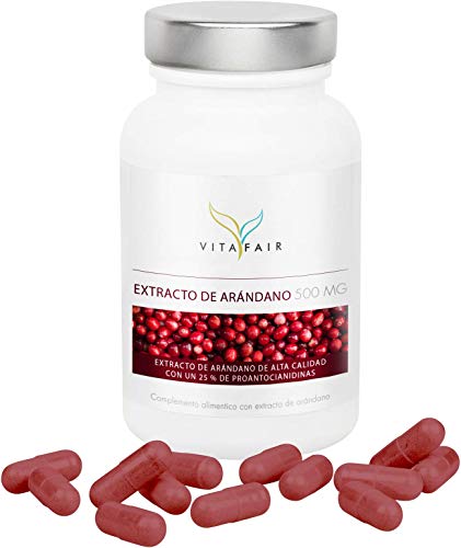 Extracto de Arándano - 1000 mg por Porción - 120 Cápsulas - 25% de Proantocianidinas Naturales - Vegano - Máxima Biodisponibilidad - German Quality