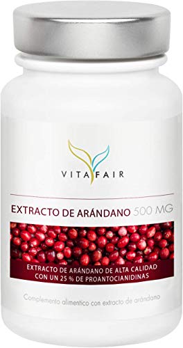 Extracto de Arándano - 1000 mg por Porción - 120 Cápsulas - 25% de Proantocianidinas Naturales - Vegano - Máxima Biodisponibilidad - German Quality