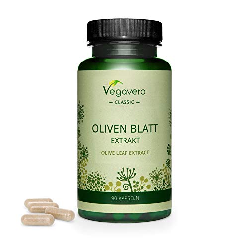 Extracto de Hoja de Olivo Vegavero® | La Dosis Más Alta: 7500 mg con 40% de Oleuropeína | Circulación + Antioxidante + Colesterol | Sin Aditivos | 90 Cápsulas | De España