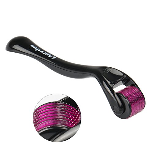 EXTSUD Derma Roller, 0.25mm 540 microagujas de titanio, uso doméstico, cuidado de la piel, rodillo de aguja facial y herramientas de masaje de belleza para cara, ojos, cuerpo