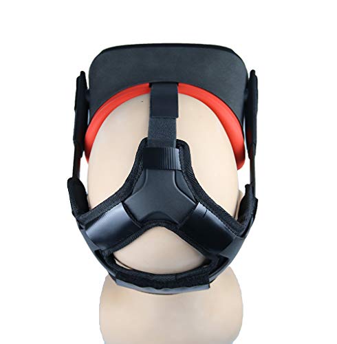 Eyglo Headband Head Strap +VR Cover para Oculus Quest VR Headset Reduzca la Presión de la Cabeza Proteja la Cabeza Accesorios de Oculus Quest Cómodo Head Pad (Rojo)