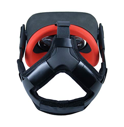 Eyglo Headband Head Strap +VR Cover para Oculus Quest VR Headset Reduzca la Presión de la Cabeza Proteja la Cabeza Accesorios de Oculus Quest Cómodo Head Pad (Rojo)