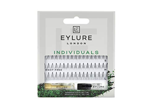 Eylure pestañas individuales Ultra (nudos) - Negro Combo (corto, mediano y largo)