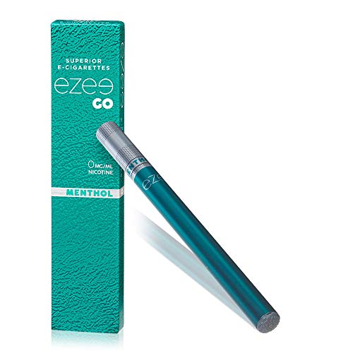 Ezee e-cigarettes Cigarrillo Electrónico Desechable Sabor a Mentol E-Cigarrillo Boquilla Suave 285 mAh Batería Sin Nicotina y Sin Tabaco Paquete de 1