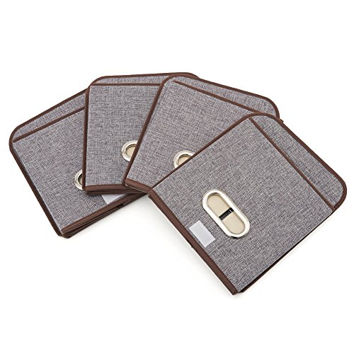 EZOWare Caja de Almacenaje x 4 Unidades, Almacenaje Juguetes, Caja para Ropa