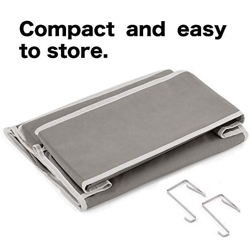 EZOWare Estantería Colgante Multiuso con 4 Bolsillos, Organizador y Almacenamiento Colgar en Puertas de Habitación - Gris