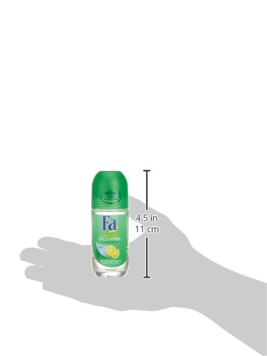 Fa - Desodorante Roll-On Limones del Caribe - 50ml - Anti Transpirable y fiable contra el olor corporal