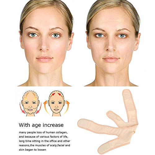 Facial Adelgazante Vendajes Adelgazar Cara Máscara Piel Reafirmante Reductor Papada y Antiarrugas Formando Contorno Facial de V-Line