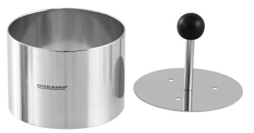 Fackelmann Aro para emplatar con empujador, Acero Inoxidable, Centimeters