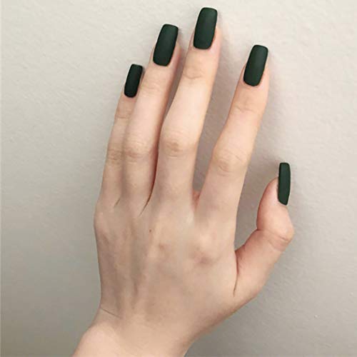 Fairvir Fashion - Uñas postizas para mujer y niña (24 unidades), color rosa