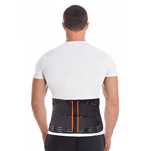 Faja de sujeción lumbar; 4 pliegues irrigadores; 24 cm de altura X-Large