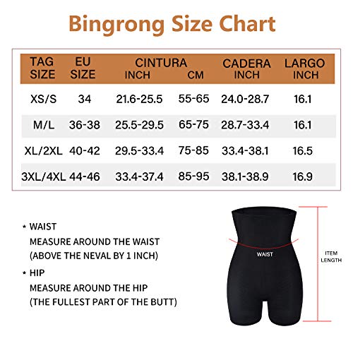 Faja Pantalón Shapewear Lenceria Braguita Moldeadora Mujer Faja Reductora Sin Costura Braga Body Shaper Cintura Moldeador Abdomen Ropa Moldeadora Mujer Fajas para Adelgazar (Negro, XL/2XL)
