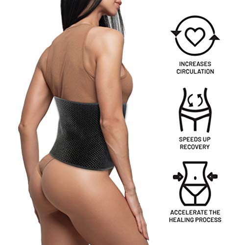 Faja para Cirugía Postabdominal con Carbón de Bambú I Acelere la Cicatrización y Reduzca la Hinchazón Después de la Cesárea, Cirugías de Abdomen, Abdominoplastia, Vejiga y Reducción de Estómago - S/M