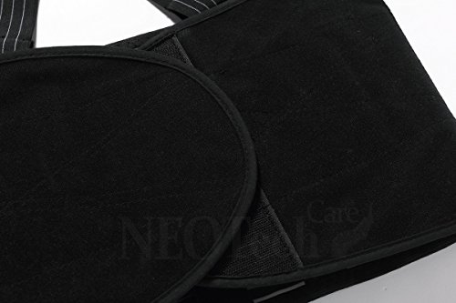 Faja para la espalda con tirantes, apoyo lumbar, cinturón de culturismo/halterofilia - Marca Neotech Care (Talla XL)