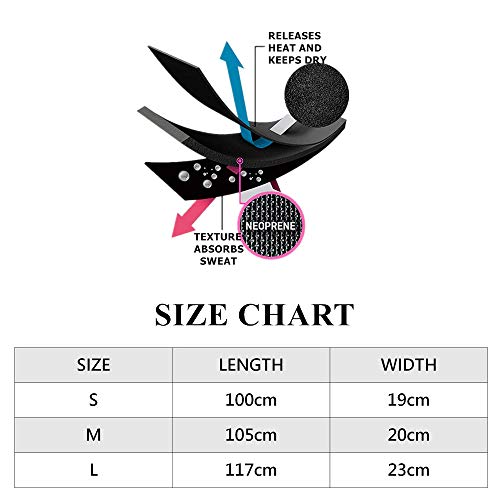 Faja Reductora Adelgazante de Neopreno Faja Lumbar Ajustable Cinturon Lumbar Elástica Faja Adelgazar Vientre Plano para Mujer y Hombre, Acelera la Perder Peso, Quema Grasa, Efecto Sauna(Negro, S)