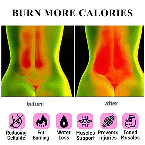 Faja Reductora Adelgazante de Neopreno Faja Lumbar Ajustable Cinturon Lumbar Elástica Faja Adelgazar Vientre Plano para Mujer y Hombre, Acelera la Perder Peso, Quema Grasa, Efecto Sauna(Negro, S)