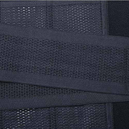 Faja Reductora Adelgazante Lumbar De Trabajo Abdominal Hombre Cinturón Quema Grasas Para Hacer Deportes Negro XL