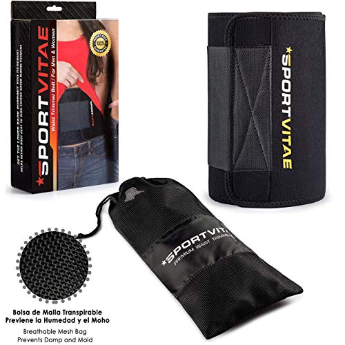 Faja Reductora Adelgazante Waist Trimmer Belt Cinturón de Sudoración Neopreno, Cintura para Sudar de Fitness, Acelera la Pérdida de Peso, Quema Grasa, Efecto Sauna, Hombre y Mujer (Amarillo, M)