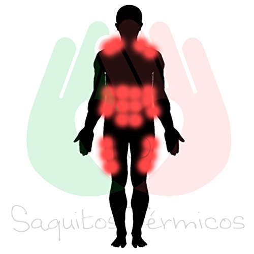 Faja Térmica Lumbar de Semillas - Almohada de Calor para Espalda Calentar en Microondas (60x20 cm) - Saco Térmico con Funda lavable, Tela de Algodón 100% y Olor a Lavanda (Flores)