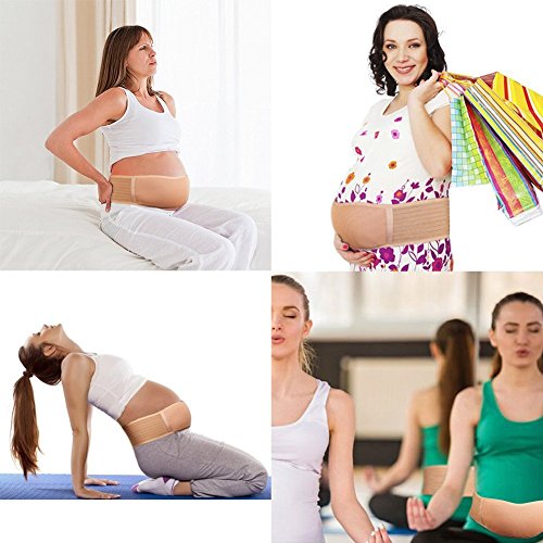Fajas de Embarazo Premamá Transpirable Cinturón de Maternidad Cómodo Cinturón del Vientre de Soporte Pélvico para Evitar Dolor Espalda