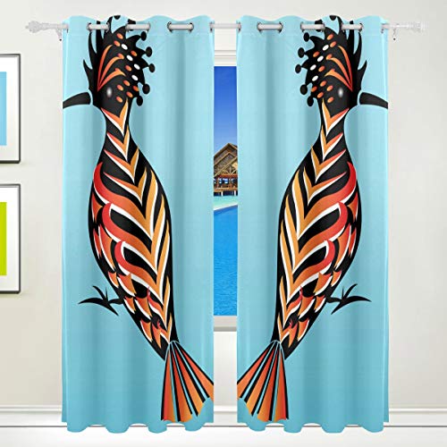 FAJRO Hoopoe - Cortinas Opacas con Aislamiento térmico para Ventana de 2 Piezas