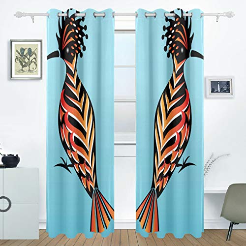 FAJRO Hoopoe - Cortinas Opacas con Aislamiento térmico para Ventana de 2 Piezas