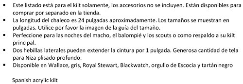 Falda Escocesa Vestido Tierras Altas Tradicional Hombres Kilt - Pride of Scotland, W38