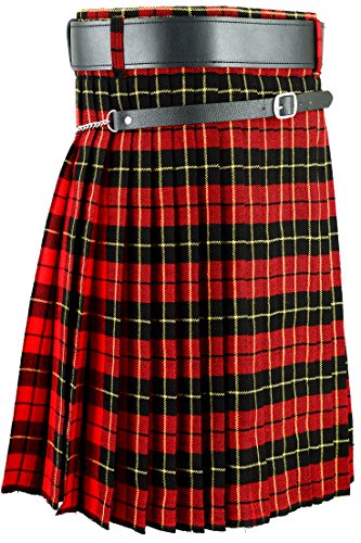 Falda Escocesa Vestido Tierras Altas Tradicional Hombres Kilt - Wallace, W34