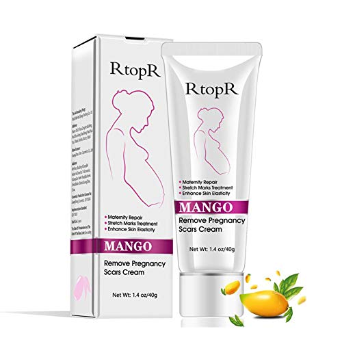 Fancylande Crema para Estrías, Anti-estrías para El Embarazo, Crema Antiestirante RtopR Mango 40g
