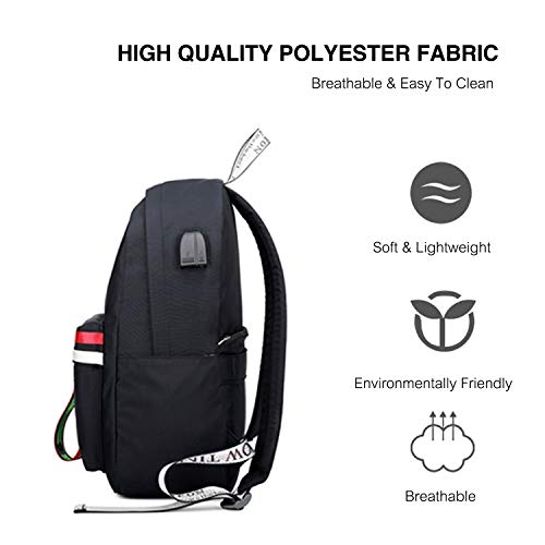 FANDARE Nuevo Mochila Mochilas Tipo Casual Bolsas Escolares Niña Bolsa de Viaje Bolsos de Mujer Hombres Adolescente Backpack School Bag Outdoor Viaje Infantiles Daypack Poliéster Rosa A