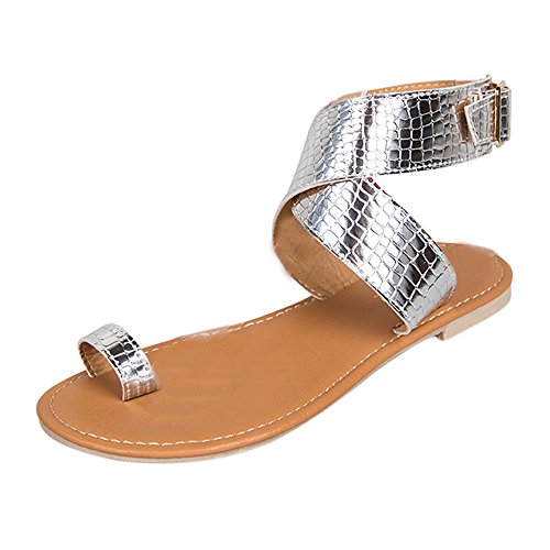 Fannyfuny_Zapatos de Verano Sandalias De Vestir Sandalias de Verano Zapatos Sandalias para Mujer Verano Romanas Zapatos de Fiesta Mujer Elegantes Grandes Calzado de Vestir Plano Playa
