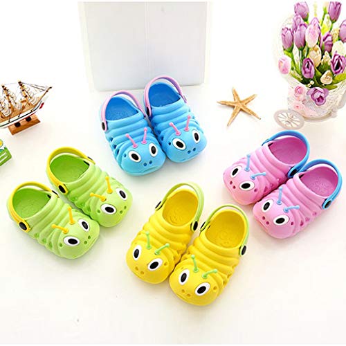 Fannyfuny_Zuecos para Infantil Niñas Niños Playa Respirable Antideslizante Sandalia Cerrada Duraderas Zapatillas Verano Zuecos para Unisex Niños Sandalia Chanclas de Playa Unisex Tallas 18-29