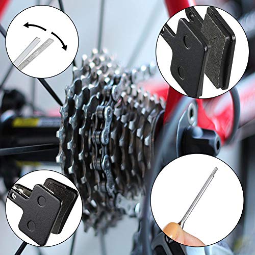 fanshiontide 4 Pares de Pastillas Freno Disco Semi-metálico para Avid Elixir E1 E3 E5 E7 E9 CR mag Sram XO XX X7 X9 XXWC DB DB1 DB3 DB5