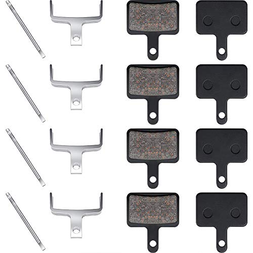 fanshiontide 4 Pares de Pastillas Freno Disco Semi-metálico para Avid Elixir E1 E3 E5 E7 E9 CR mag Sram XO XX X7 X9 XXWC DB DB1 DB3 DB5