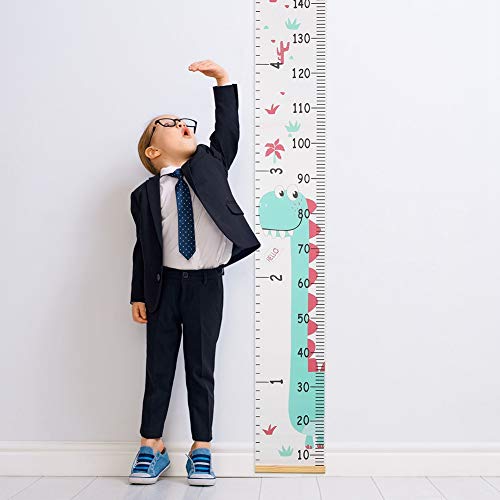 fanshiontide Medidor altura Gráficos de crecimiento para colgar en la pared, Tabla de crecimiento, regla para niños y niñas, decoración de la habitación infantil, Tabla de crecimiento 20 x 200 cm