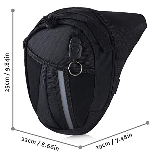 Fansport Bolso para Piernas, Fanny Waist Pack Carreras de Motos Cintura Bolso de Cintura para IR de Excursión