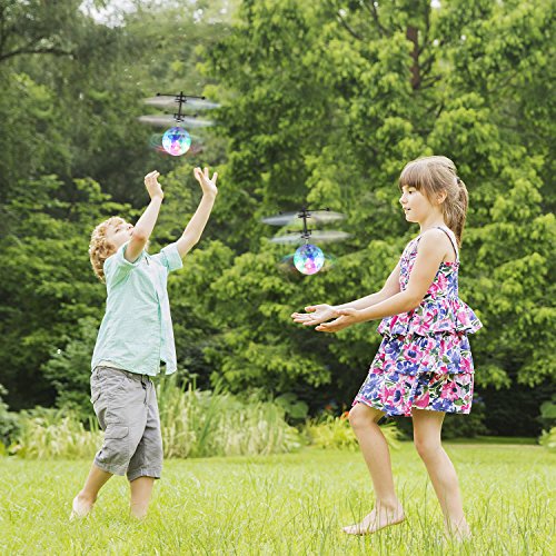 Fansteck 1 Pack Bola voladora, RC Flying Juguetes, Dron helicóptero, Bola de Vuelo por inducción infrarroja con Gafas de protección, Juguetes para niños 7+ años