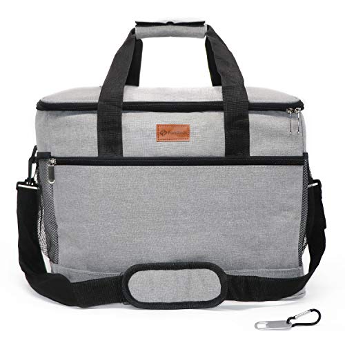 Fansteck 27L Bolsa Térmica Porta Alimentos, Bolsa Almuerzo Gran Capacidad, Nevera Portatil Pequeña, Tartera Comida Termica Llevar al Trabajo Picnic Camping Playa Viaje