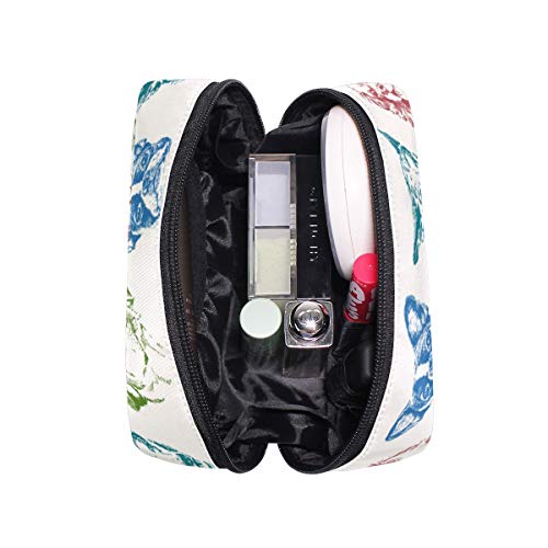 FANTAZIO Bolsas de Cosméticos para Mujer Colorido Cachorro Perros Patrón Maquillaje Bolsas