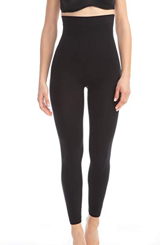 Farmacell 133 (Negro, M/L) Pantalones Leggings de Talle Alto con Efecto masajeador