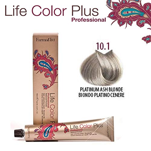 FarmaVita Life Color Plus, Tinte 10.1 Rubio Platino Ceniza - 60 ml (8022033007322)