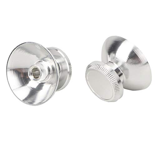 fasient Piezas de Repuesto del botón Gamepad del Controlador PS4, con Kits de reparación de Destornilladores Piezas + 1 botón Cruzado + 2 Botones basculantes + 4 Botones de Acceso Directo(Plata)