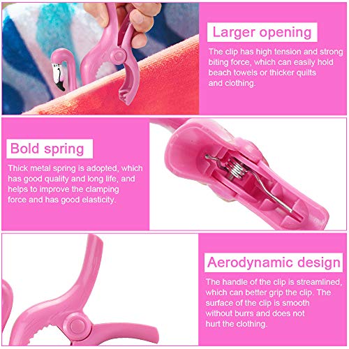 FAVENGO 2 Pcs Pinzas Sujeta Toallas Playa Clips para Toallas de Playa Pinzas Toalla Playa Pinzas Sujeta Toallas Hamaca Pinzas para Sujetar Toalla Playa, Ropa, Sábana, Toalla en Hogar, Balcón, Piscina